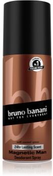 Bruno Banani Magnetic Man desodorizante em spray 24 h para homens 150 ml. Magnetic Man