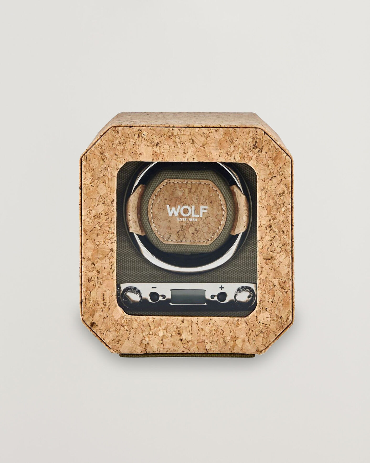 WOLF Cortica Single Watch Winder Cork men One size Beige
