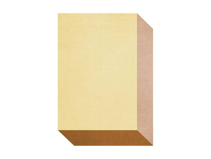 Layered Tapis en laine Teklan Box Yellows, 250x350 cm