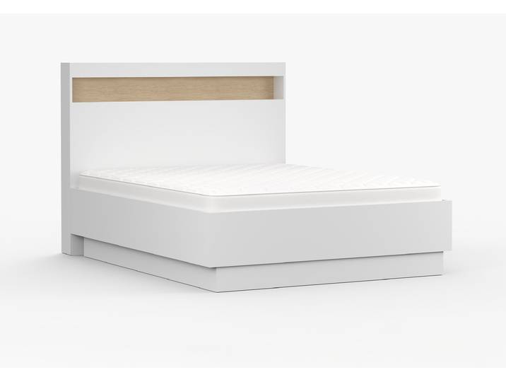 Bett 160x200 SEVILLA Weiß Weiß