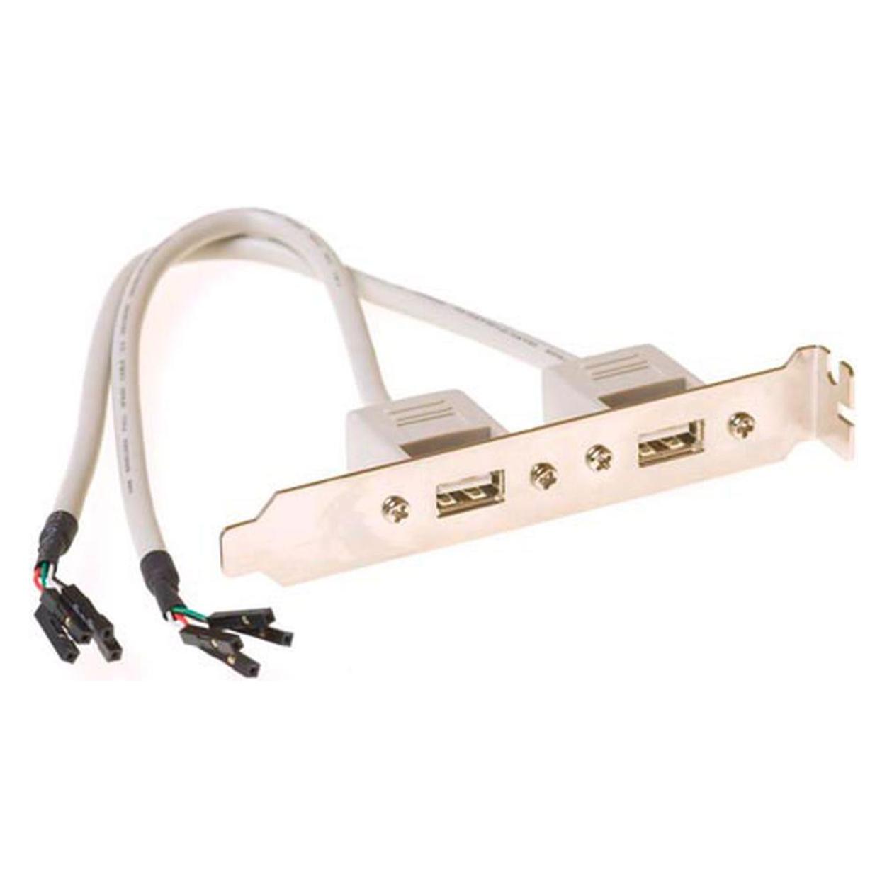 ACT SB2400 8x Single Sockets 2x USB A Socket Kabelschnittstellen-/adapter (0.30 m, USB 2.0) (SB2400)