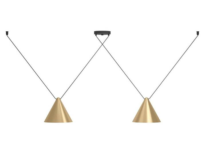 Suspension NARICES 1 acier noir E27 2X40W L:173cm L:26cm H:110cm dimmable
