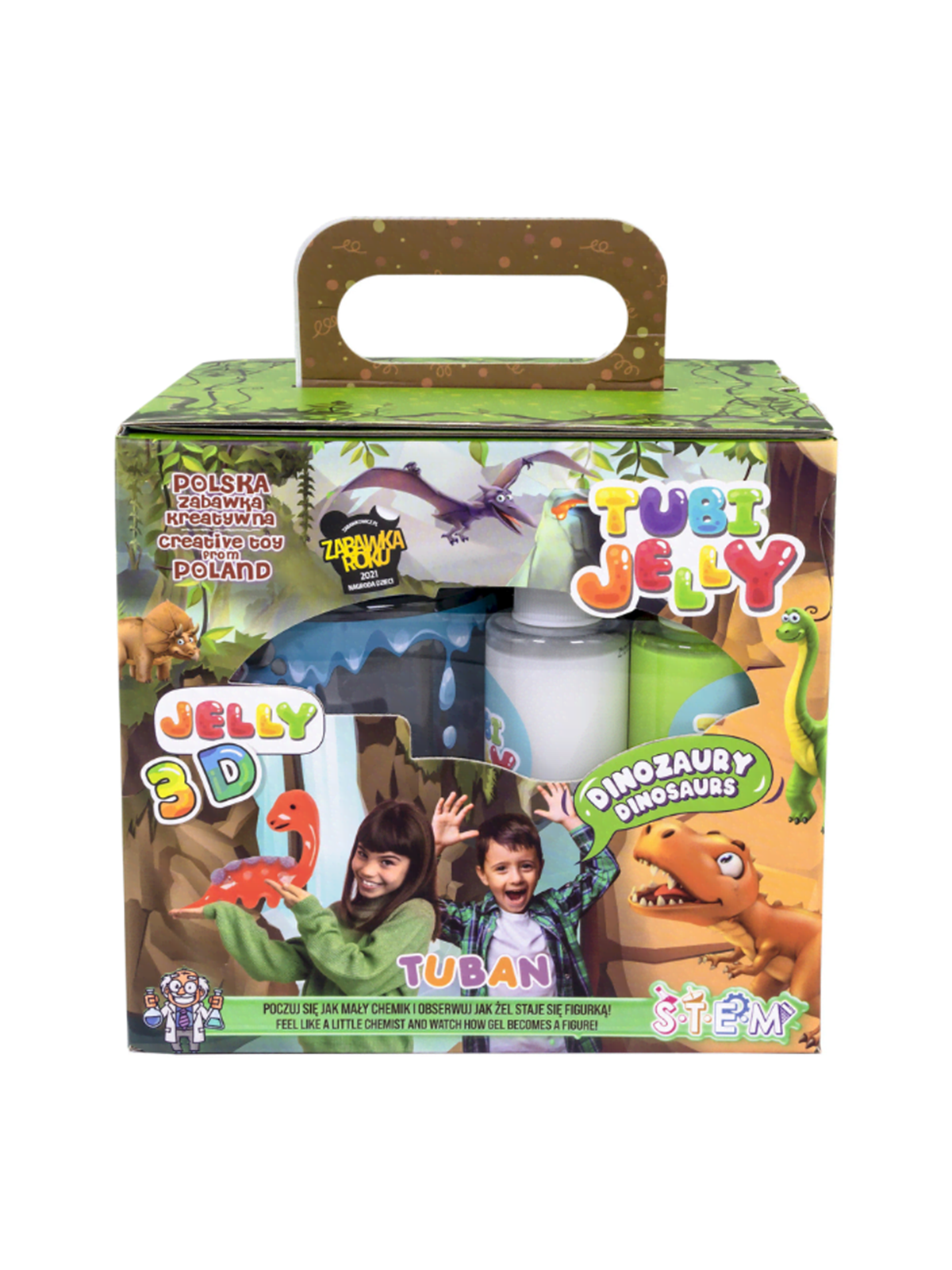 Tuban Tubi Jelly Set mit 6 Farben und kleinem Aquarium -