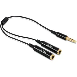 DeLOCK Kabel Audio Klinkenstecker 3,5 mm > 2 x Klinkenbuchse 25 cm