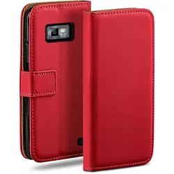 moex Book Case für Samsung Galaxy S2 Klapphülle mit Kartenfach