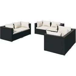 vidaXL, Gartenlounge, Geeste (6x Eckteil)