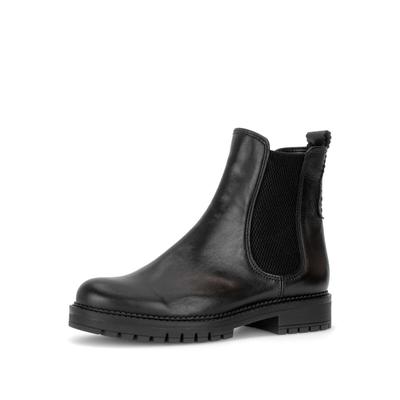 Chelseaboots GABOR "Chelsea Boot", Damen, Gr. 40, schwarz, Schuhe Chelseaboots