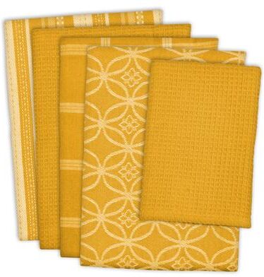 DII Assorted Kitchen Dishtowel & Dishcloths (Set of 5)