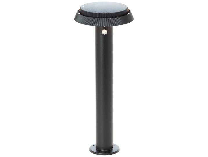BRILLIANT Lampadaire solaire d'extérieur noir ALVERO avec détecteur de mouvement 4W 500lm 3000K métal/plastique