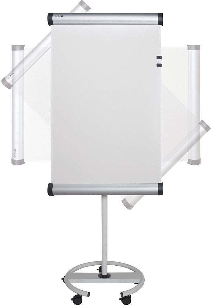 Flipchart, Schreibfläche drehbar 90°, mobil und höhenverstellbar MAUL