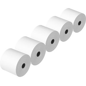 Böttcher-AG Kassenrollen 76mm x 20m x 12mm, Gesamt-Ø 61mm, mit Durchschlag, 5 Stück