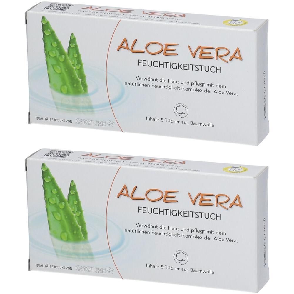 Coolike Aloe Vera Feuchtigkeitstuch 2x 2x5 St Tücher