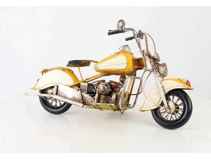Modellauto Motorrad Chopper Modell Retro Vintage Blech Länge 58,9 cm