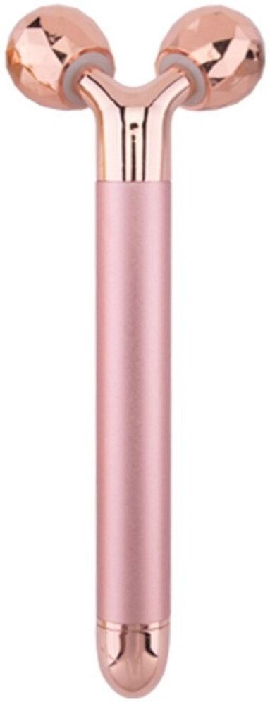 INF Metall-Gesichts-Massagebar – Handlicher 3D-Roller für Gesicht und Augen, Gua Sha zur Förderung der Mikrozirkulation der Haut Roségold