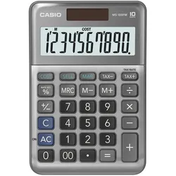 CASIO Tischrechner MS-100FM grau