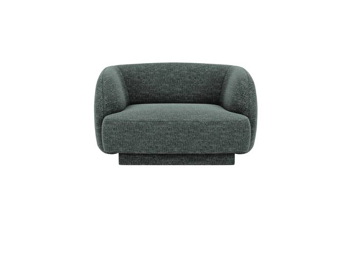 Designsessel „Miley“ Chenille Petrol Chosen by Bloomingloft
