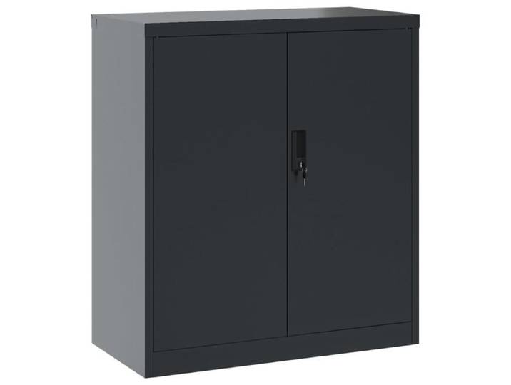 BONNIE®Armoire à casiers/Classeur vestiaire - SUIKUN - Meuble de bureau anthracite 79x40x90 cm acier FR774630