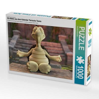 CALVENDO Puzzle Ein Motiv aus dem Kalender Tierische Toons | 1000 Teile Lege-Größe 64x48cm Foto-Puzzle für glückliche Stunden