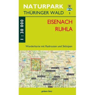 Wanderkarte Eisenach, Ruhla, Sonstige von , Grünes Herz, 978-3-86636-346-5