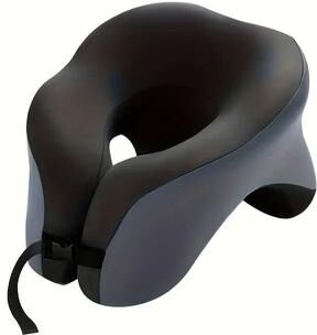 Uplift Essentials High Fidelity 2 in 1 Face Down Travel Pillow black