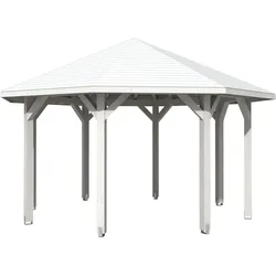 Skan Holz Pavillon Nice-Größe 2-weiß
