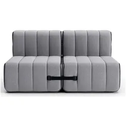 Curt Zweisitzer Modulsofa JET Grau