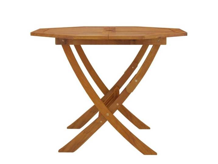 Black Friday  Table pliable de jardin - BURKE - Cadre solide - 90x75 cm Bois d'acacia solide TTT966