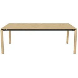 Mobitec Esstisch Float 200 x 100 cm Holz Braun Eiche