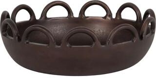 "Kate and Laurel Lusila Metal Loop Serving Bowl - 12"" Diameter"