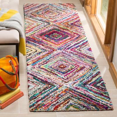 SAFAVIEH Handmade Nantucket Roselies Contemporary Cotton Rug