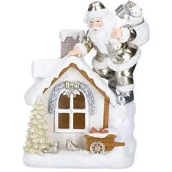 Santa mit LED Haus Variante 1
