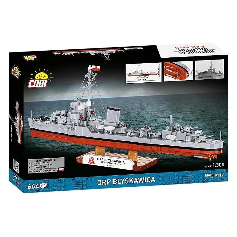 Cobi ORP Błyskawica Modellbausatz 1:300 - Zerstörer (419183)