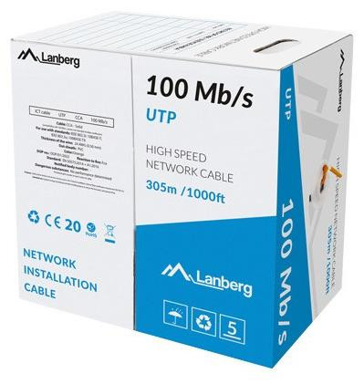 Lanberg Lan Utp Kabel 100Mb/s 305m CCA Oranje