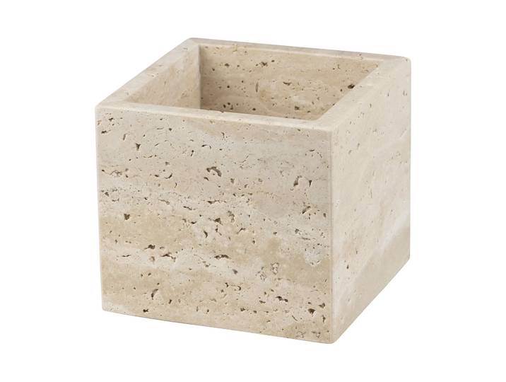 Mette Ditmer Cube Travertine 10x10 cm Linen