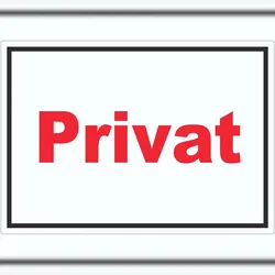 HB-Druck Privat Aufkleber rot-weiß-schwarz A5 (148x210mm)