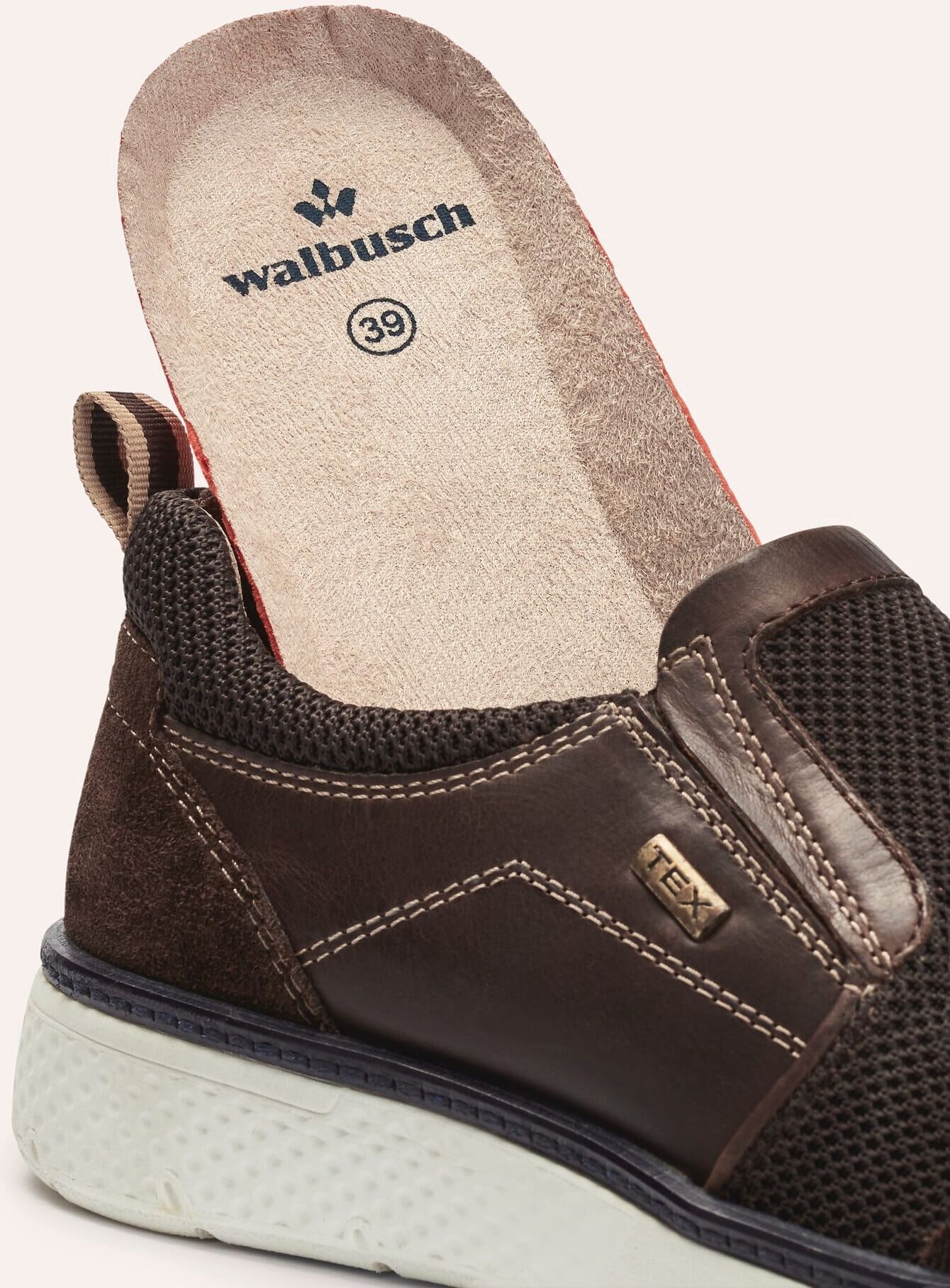 Walbusch Aquastop leicht-Slipper, , Farbe Braun, 45, wasserdichte Aquastop-Membrane angenehm leicht Herren