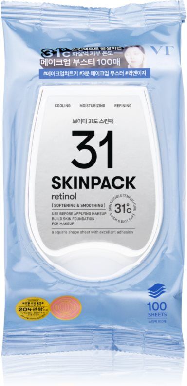 VT Cosmetics Skin Pack Smooth exfoliating pads with nourishing and moisturising effect 100 pc