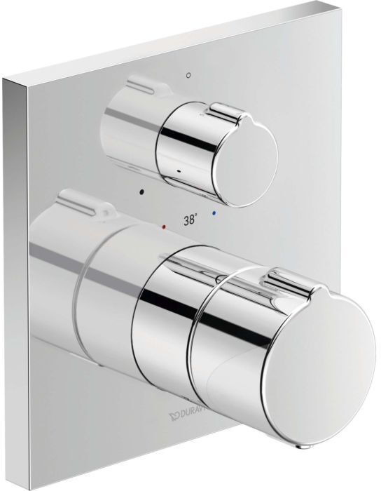 Duravit C.1 Unterputz Brausethermostat  C14200015010, 1 Verbraucher, mit Abstellventil