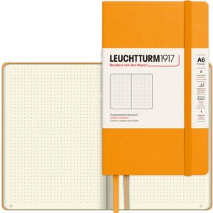 Leuchtturm1917 Notizbuch Pocket, 365626, Karton Hardcover, Rising Sun, 94 Blatt / 187 Seiten, 80 g/m², dotted, A6