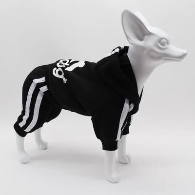 Uplifted Finds Adidog Dog Jumpsuit Sports Suit For Small Dogs 2xl black