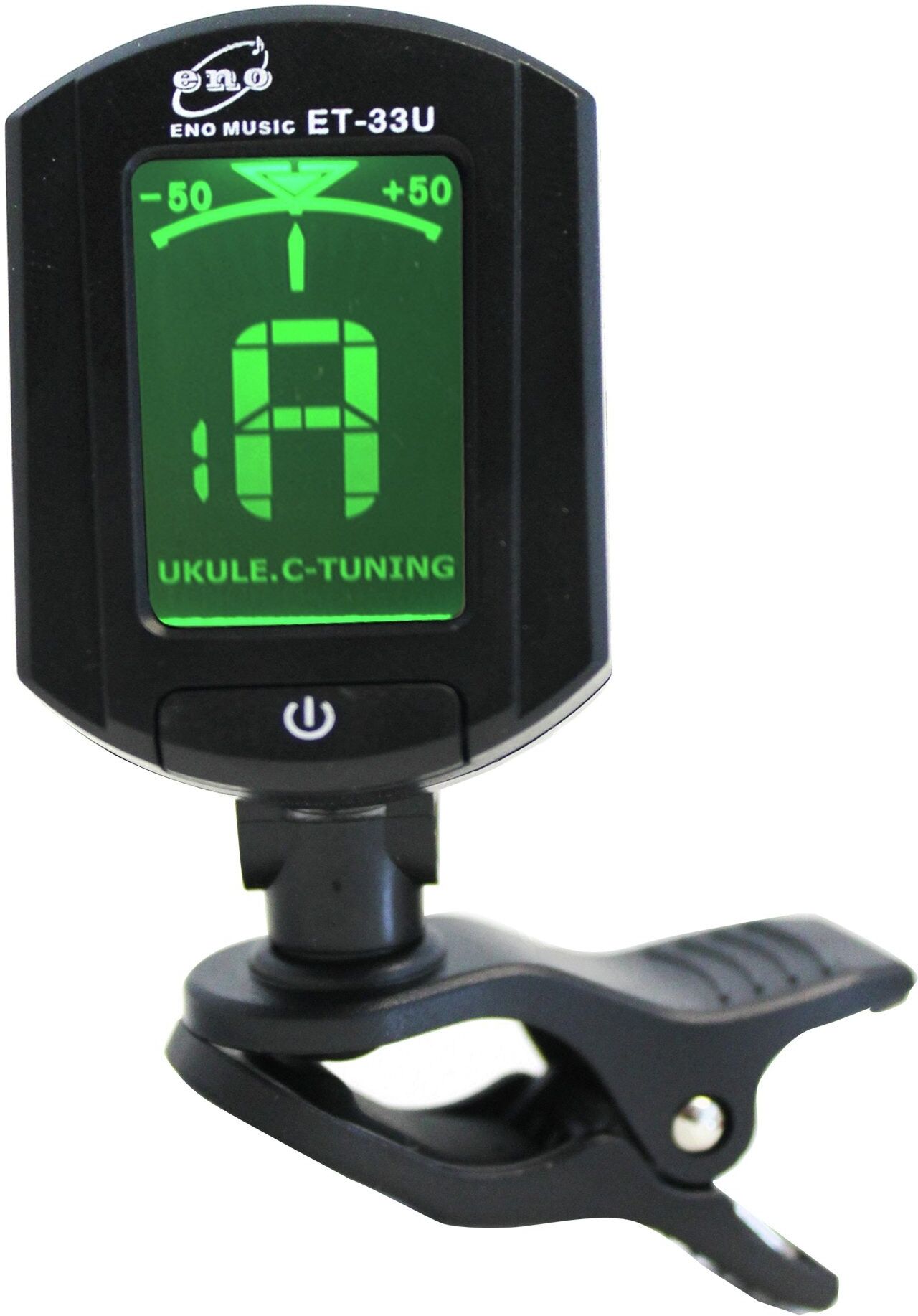 Eno ET-33U Clip-on Ukulele Tuner - Black