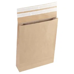 flexiPAK classic Doppelfixverschluss Faltentaschen braun