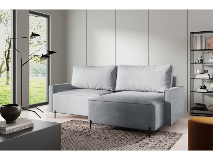 Fun Möbel Ecksofa Schlafsofa Sofa FUN CHINO in Stoff Now or Never, mit Bettkasten, Rundumbezug