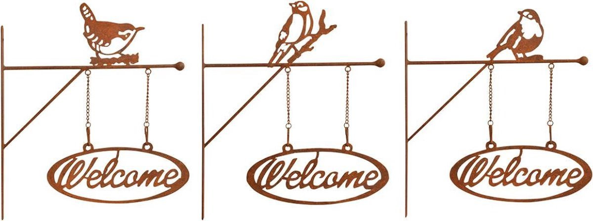Esschert Design Roest Welcome Bord voor volwassenen