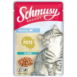 Schmusy Ragout für Kitten mit Pute in Sauce 22x100 g