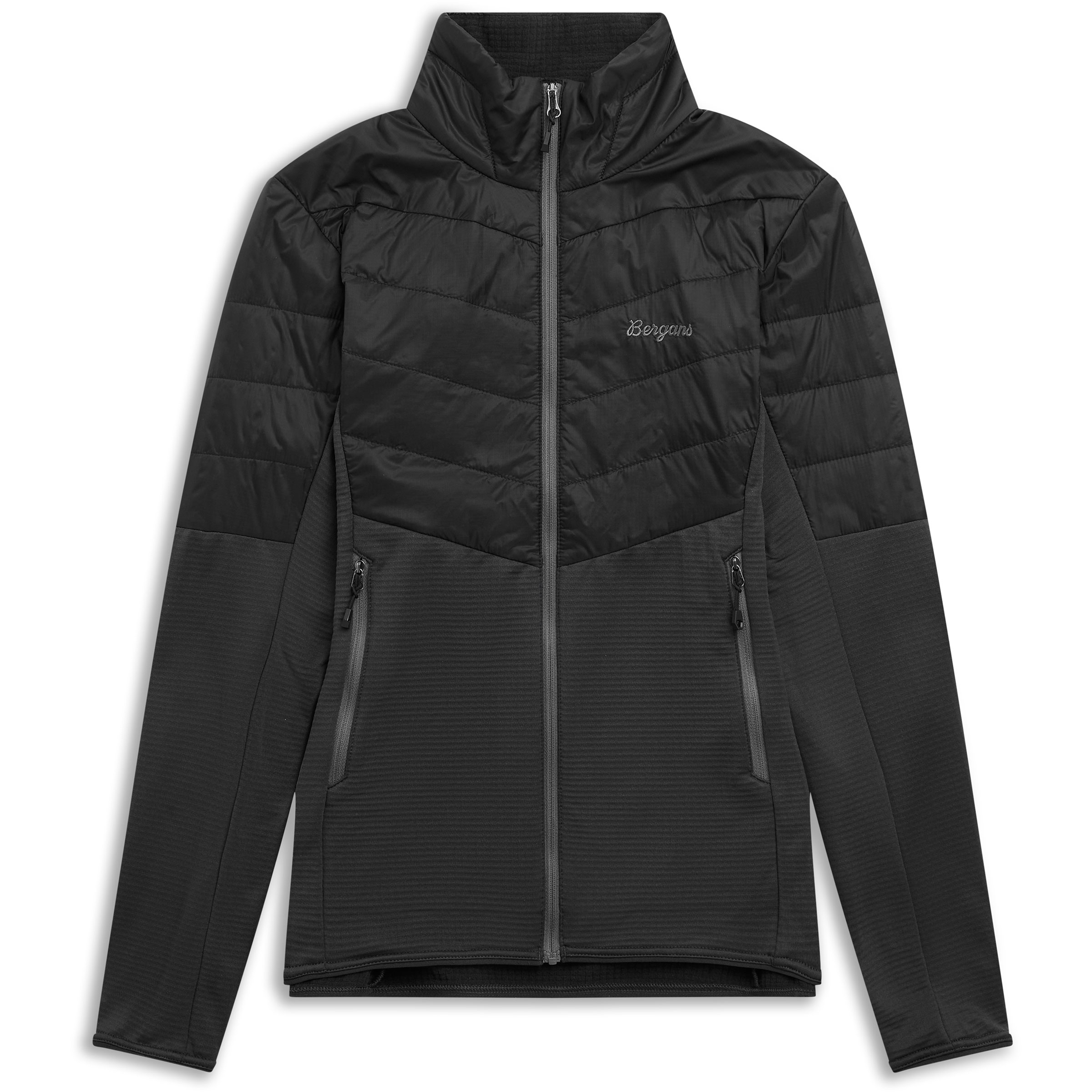 Bergans Rabot Hybrid Damen Isolationsjacke schwarz Größe L Trekking Pertex
