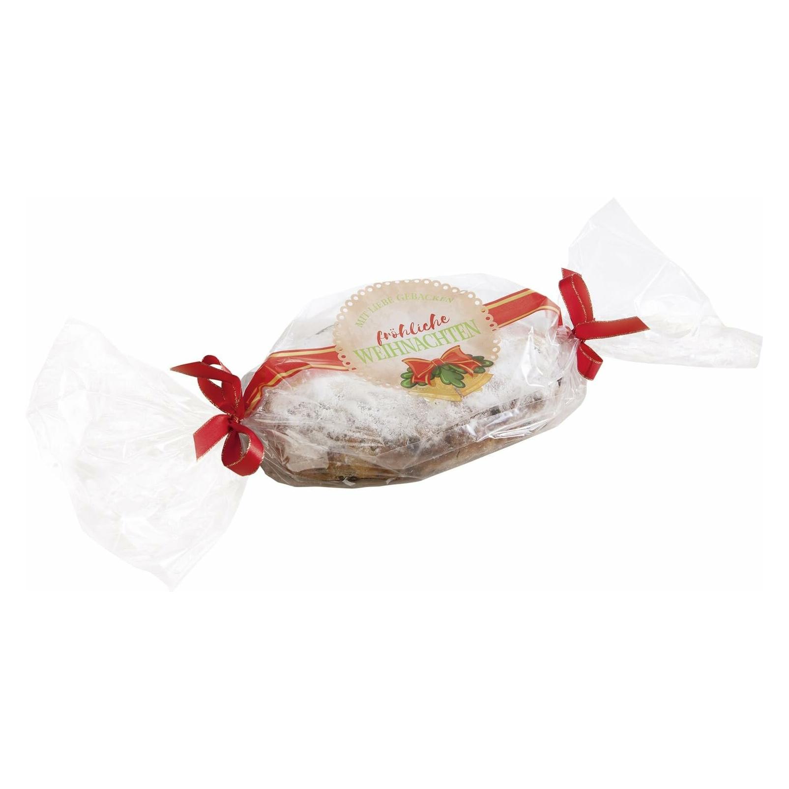 Folia Stollenschl"uche mit Weihnachtsdruck, transparent (2x) (23354333)