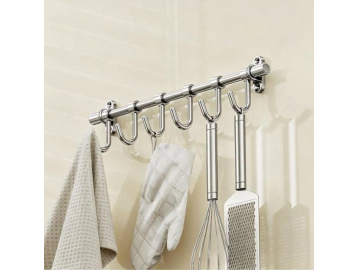 Küchenutensilienhalter 304 Edelstahl Tragkraft 50 Kg Wandmontage Robust Rostfrei, Wandmontage, 50 Kg, Belastbar, Küche, Kochbereich, Arbeitsplatte, Kücheninsel, Gewürzregal(120cm/47.2in)