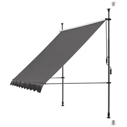 QUICK STAR Klemmmarkise 300 x130cm Grau