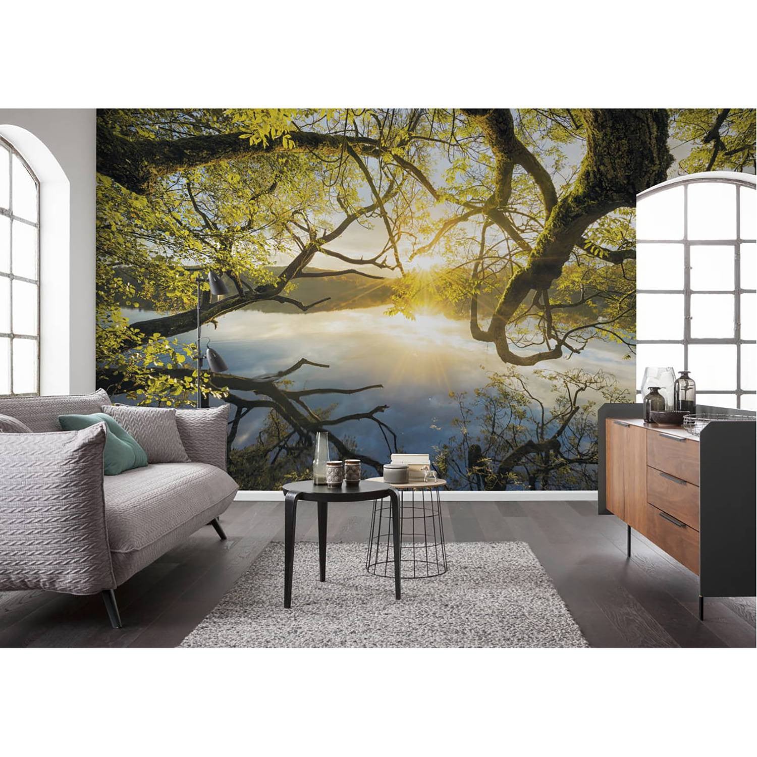 home24 Fotobehang Golden Embrace B: 400 cm, H: 250 cm